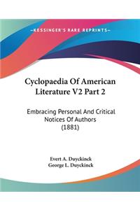 Cyclopaedia Of American Literature V2 Part 2