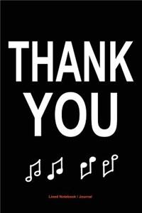 Music teacher thank you journal