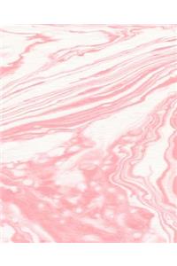 Pink Marble Swirls School Composition Book