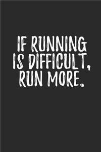 If Running Is Difficult Run More