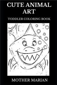 Cute Animal Art Toddler Coloring Book