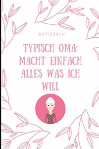 Notizbuch Typisch Oma