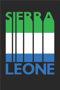 Retro Sierra Leone Planner - Sierra Leonean Flag Diary - Vintage Sierra Leone Notebook - Sierra Leone Travel Journal