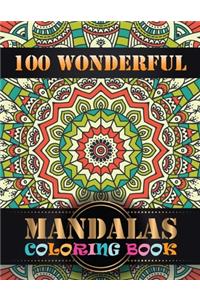 100 Wonderful Mandalas Coloring Book