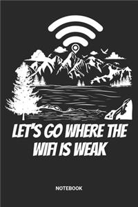 Let's Go Where The Wifi Is Weak Notebook