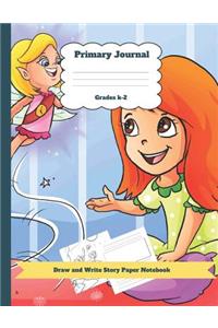 Primary Journal Grades K-2 Draw and Write Story Paper Notebook