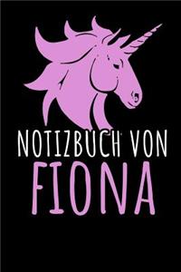 Notizbuch Von Fiona