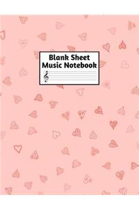 Blank Sheet Music Notebook