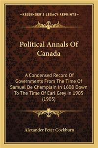 Political Annals of Canada