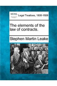 elements of the law of contracts.