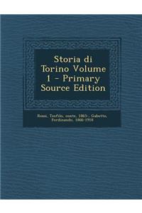 Storia Di Torino Volume 1