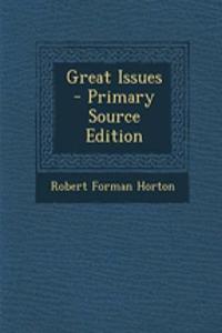 Great Issues - Primary Source Edition
