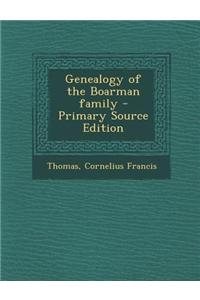 Genealogy of the Boarman Family