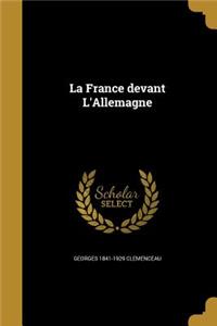 La France devant L'Allemagne