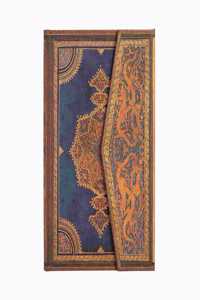 Paperblanks Safavid Indigo Safavid Binding Art Hardcover Mini Lined Wrap Closure 176 Pg 85 GSM