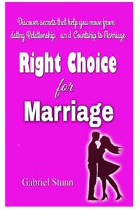 Making the Right Choice for Marriage