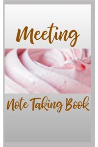 Meeting Note Taking Book