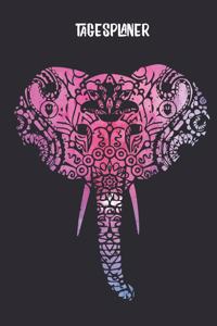 Tagesplaner mit Elefant als Mandala