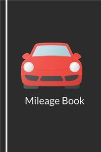 Mileage Log Book for Car: Mileage Tracker Organizer for recording automobile mileage - Red Car Cover