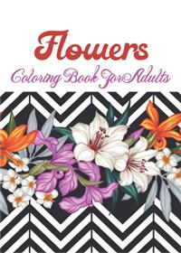 Flowers Coloring Book For Adults