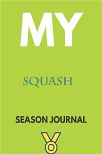 My squash Season Journal