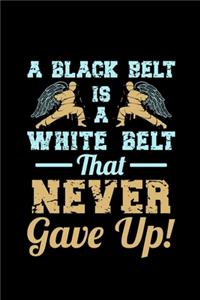 A Black Belt Is A White Belt That Never Gave Up