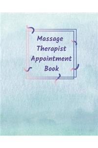 Massage Therapist Appointment Book