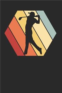 Golf Golfen Golfspieler Notizbuch
