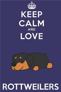 Keep Calm And Love Rottweilers
