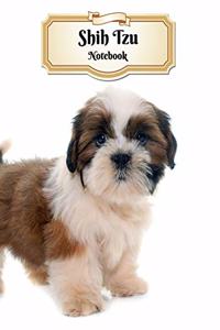 Shih Tzu Notebook: Puppy - Composition Book 150 pages 8.5 x 11 in. - 5x5mm Graph Paper - Writing Notebook - Grid Paper - Soft Cover - Drawing