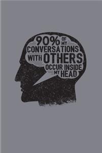 90% Of My Conversations With Others Occur Inside My Head