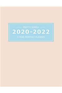 2020 2022 3 Year Monthly Planner