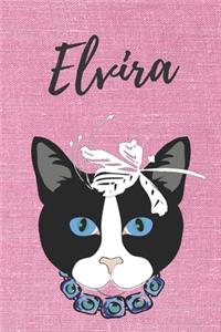 Elvira Malbuch für Erwachsene Katze / Notizbuch / Tagebuch / Journal / DIN A5 / Geschenk