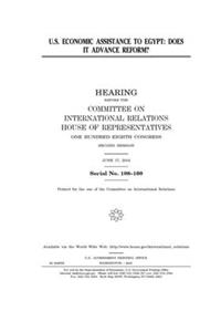 U.S. economic assistance to Egypt