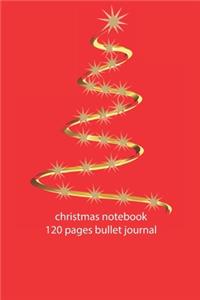 christmas notebook 120 pages bullet journal