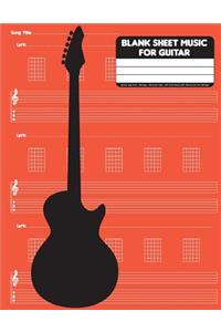 Blank Sheet Music For Guitar