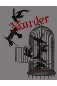 Murder of Crows College Ruled Notebook