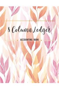 8 Column Accounting Book