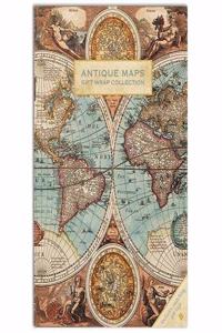 Antique Maps Gift Wrap Collection
