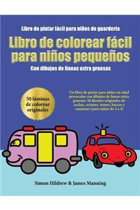 Libro de pintar fácil para niños de guardería