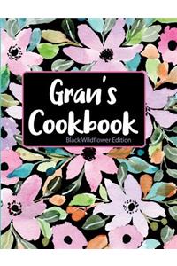 Gran's Cookbook Black Wildflower Edition