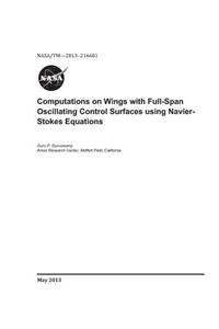Computations on Wings with Full-Span Oscillating Control Surfaces Using Navier-Stokes Equations
