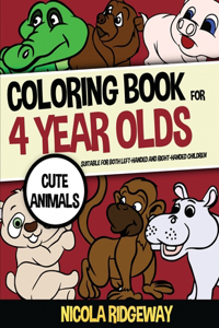 Coloring Book for 4 Year Olds (Cute animals)