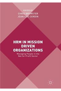Hrm in Mission Driven Organizations