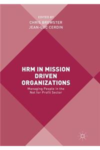 HRM in Mission Driven Organizations