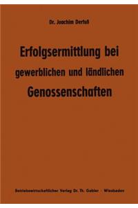 Erfolgsermittlung Bei Gewerblichen Und Ländlichen Genossenschaften