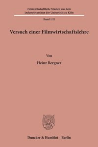 Versuch Einer Filmwirtschaftslehre