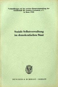 Soziale Selbstverwaltung Im Demokratischen Staat