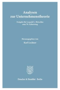 Analysen Zur Unternehmenstheorie