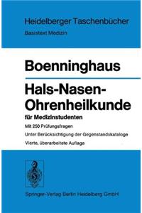 Hals-Nasen-Ohrenheilkunde Fur Medizinstudenten